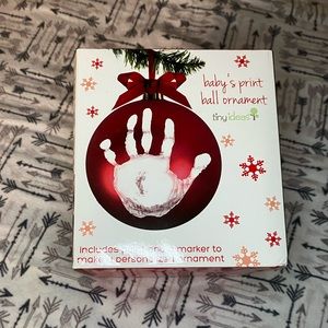 Babies First Christmas Handprint Ornament